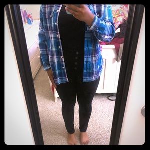 Button down plaid flannel